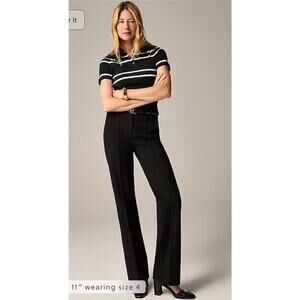 J Crew Black Favorite Fit Pants Trousers Womens‎ Size 8 (1874)